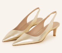 Slingpumps SLINGBACK - WEISSGOLD