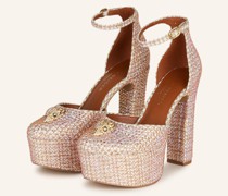 Plateau-Pumps KENSINGTON mit Schmucksteinen
