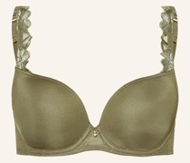 Marlon Bügel Satin & Spitze Bh MA07892 Weiß