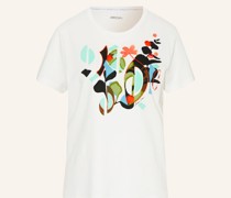 T-Shirt mit Pailletten und Schmuckperlen
