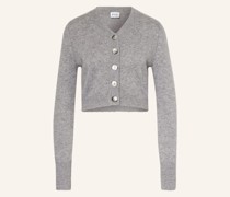 Cropped-Strickjacke aus Cashmere