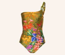 One-Shoulder-Badeanzug TROPICANA