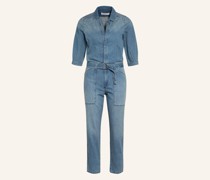Jeans-Jumpsuit mit 3/4-Arm