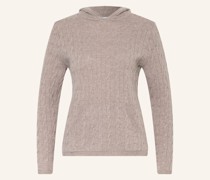 Strick-Hoodie mit Cashmere