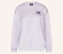 Oversized-Longsleeve ATHLETICS PEARL aus Mesh