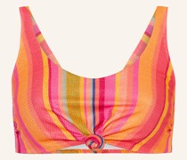 Bustier-Bikini-Top DOPAMINE STRIPE