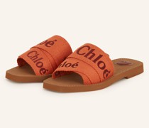 Pantoletten WOODY - 9HE Orange