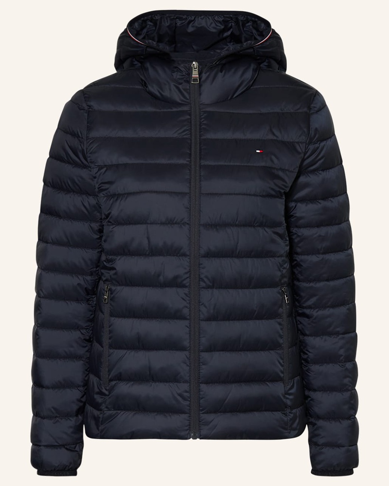 Tommy Hilfiger Damen Steppjacke mit abnehmbarer Kapuze