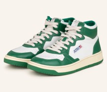 Hightop-Sneaker - WEISS/ GRÜN