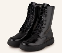 Schnürboots - SCHWARZ