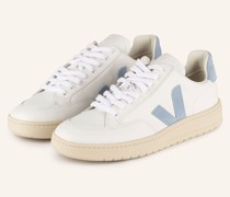 Sneaker V-12 - WEISS/ HELLBLAU
