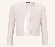 Bouclé-Jacke mit 3/4-Arm und Glitzergarn