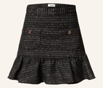 Tweed-Rock mit Glitzergarn