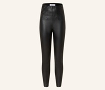 Leggings in Lederoptik
