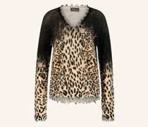 Strick-V-Pullover