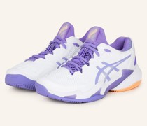 Tennisschuhe COURT FF 3 CLAY - WEISS/ LILA