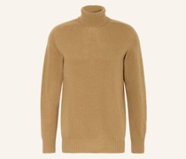 Rollkragenpullover mit Cashmere