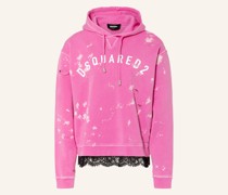 Hoodie D2 GOTH FOAM mit Spitze