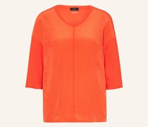 Shirt im Materialmix mit 3/4-Arm