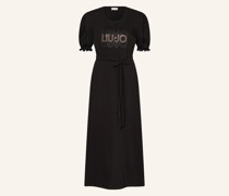 Jerseykleid mit Schmucksteinen
