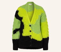 Oversized-Strickjacke mit Mohair
