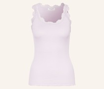 Seidentop BABETTE mit Spitze