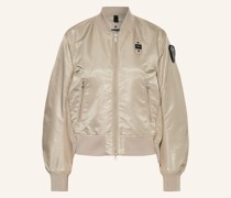 Blouson im Materialmix