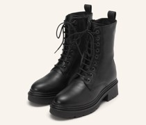 Schnürstiefel - SCHWARZ