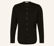 Jerseyhemd Slim Fit mit Stehkragen