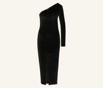 One-Shoulder-Kleid aus Samt