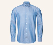 Slim fit Baumwoll-Leinen-Hemd