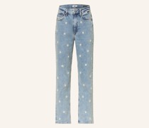 7/8-Jeans NEW YORK mi Stickereien