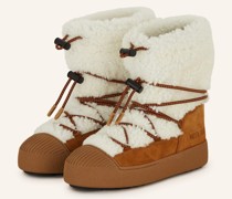 Moon Boots LTRACK - COGNAC/ ECRU