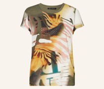 Blusenshirt im Materialmix