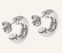 Ohrringe SILVER MEDIUM CHUBBY HOOP EARRINGS by