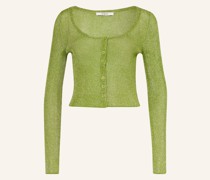 Cropped-Strickjacke SILVIGZ aus Glitzergarn