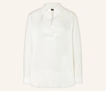 Blusenshirt im Materialmix
