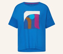Blusenshirt im Materialmix