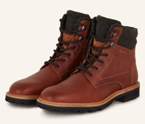Schnürboots FLAVIO - COGNAC