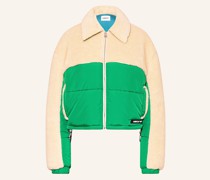 Steppjacke mit Teddyfell