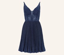 Cocktailkleid mit Glitzergarn und Schmucksteinen