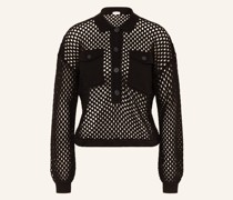 Strick-Poloshirt mit Cashmere