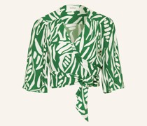Cropped-Wickelbluse TONKA mit 3/4-Arm