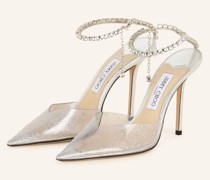 Slingpumps SAEDA 100 mit Schmucksteinen