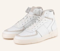 Hightop-Sneaker - WEISS/ BEIGE