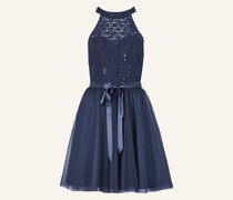 Cocktailkleid mit Pailletten und Spitze