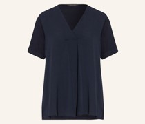 Blusenshirt im Materialmix