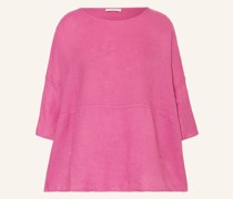 Blusenshirt aus Leinen mit 3/4-Arm