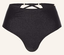 High-Waist-Bikini-Hose SUMMER GLOW mit Glitzergarn