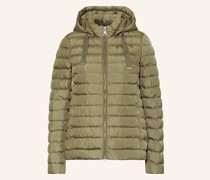 Steppjacke mit abnehmbarer Kapuze